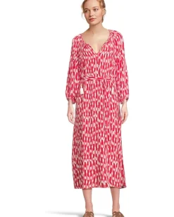 Women Tommy Bahama Ikat Stripe Midi Dress