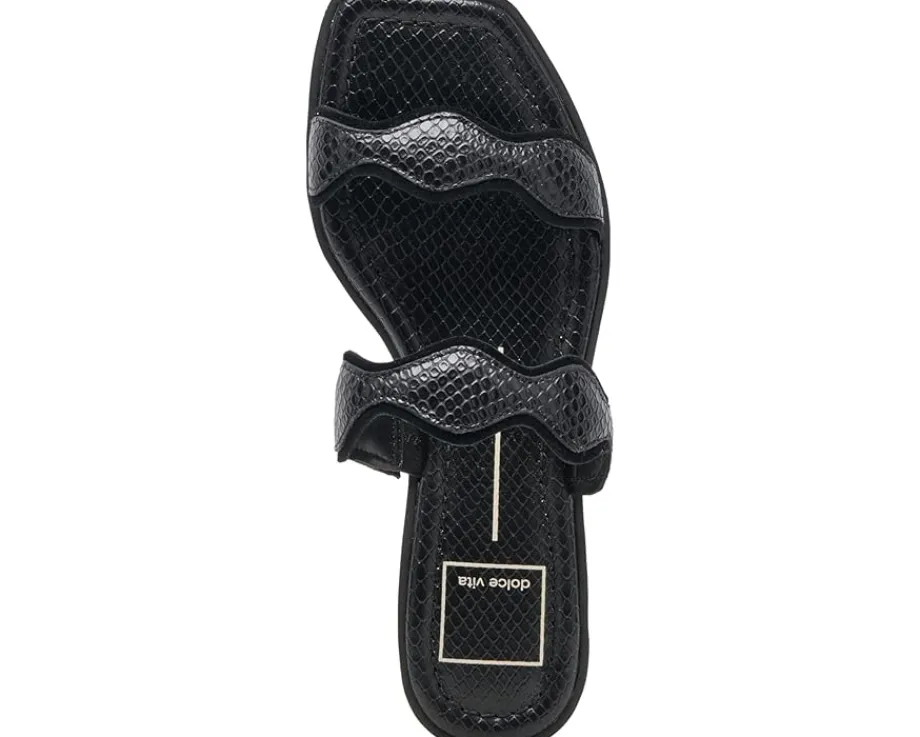 Dolce Vita Ilva Low Onyx Embossed Leather Online