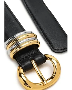 Madewell Inez Belt: Mixed Metal True Black New