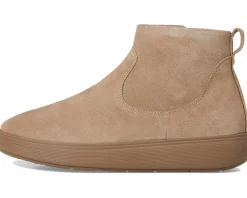 FitFlop iQ-Comff Suede Zip Ankle Boots Taupe Best