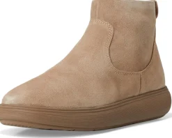 FitFlop iQ-Comff Suede Zip Ankle Boots Taupe Best