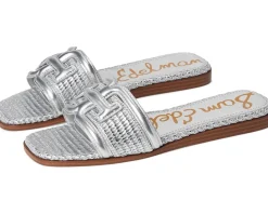 Sam Edelman Irina Silver Raffia Outlet