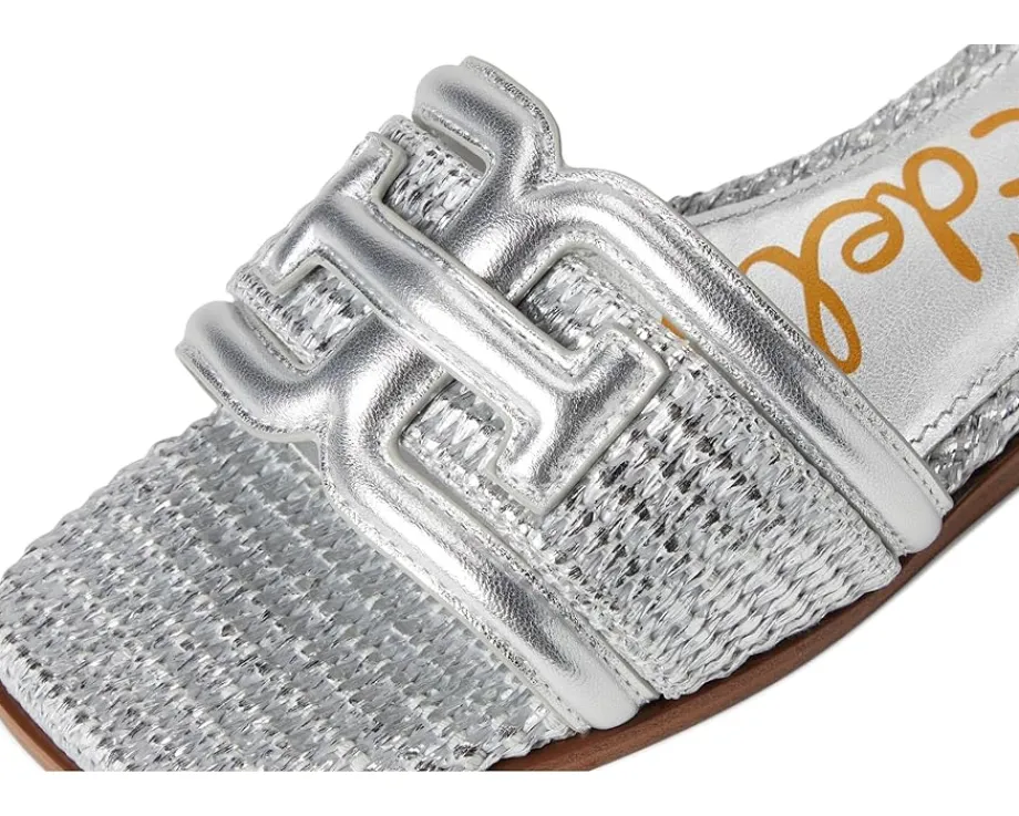 Sam Edelman Irina Silver Raffia Outlet