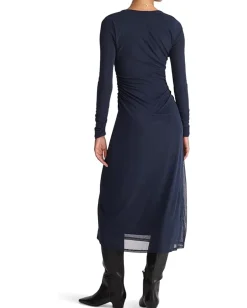 Madewell Irina Dress Mesh Classic Navy Outlet