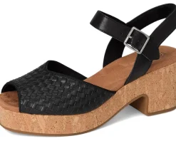 TOMS Isla Peep Toe Black1 Hot