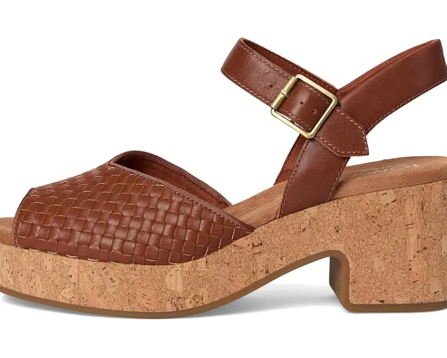 TOMS Isla Peep Toe Amber Brown Outlet