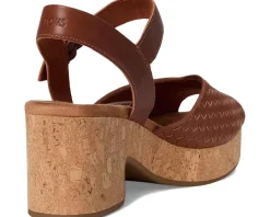 TOMS Isla Peep Toe Amber Brown Outlet