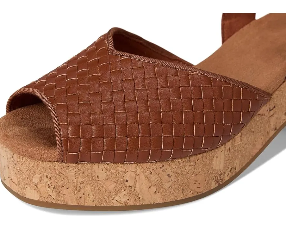 TOMS Isla Peep Toe Amber Brown Outlet