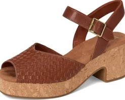 TOMS Isla Peep Toe Amber Brown Outlet