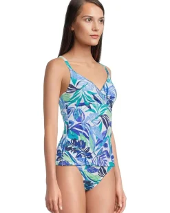 Tommy Bahama Island Cays Marina Uw Tankini Beach Glass Blue Outlet