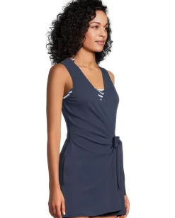 Tommy Bahama Island Cays Wrap Romper Mare Navy New