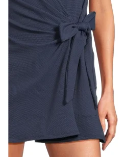 Tommy Bahama Island Cays Wrap Romper Mare Navy New