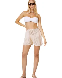 Women Roxy Island Hopper Crochet Shorts