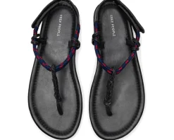 Free People Island Hopping Wrap Sandal Black Hot