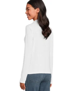 Women Michael Stars Issa Rib Mix Henley