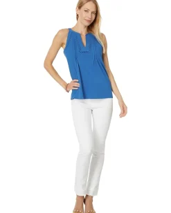 Lilly Pulitzer Issac Knit Top Barton Blue Online