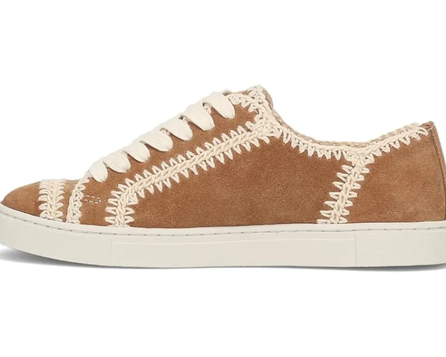 Frye Ivy Crochet Low Lace Sneaker Almond Clearance