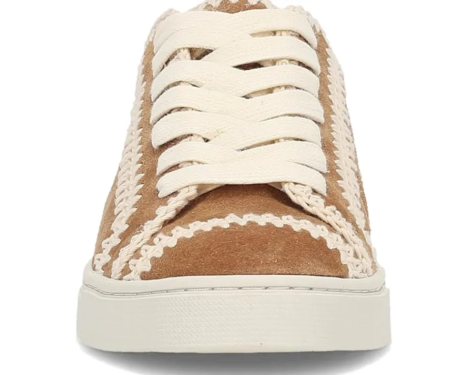 Frye Ivy Crochet Low Lace Sneaker Almond Clearance
