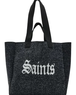 AllSaints Izzy Fzzy Saint Tote Black Discount