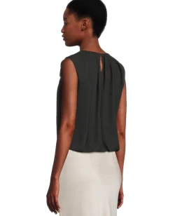 Madewell jade top - polyester chiffon True Black 1 Discount