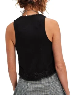 Free People Jaida Vest Black Hot