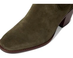 Cole Haan Janelle Chelsea Booties Olive Night Suede Outlet