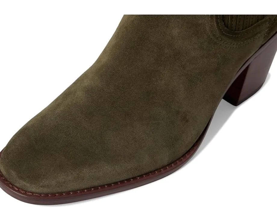 Cole Haan Janelle Chelsea Booties Olive Night Suede Outlet