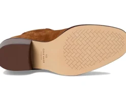 Cole Haan Janelle Chelsea Booties Tobacco Suede