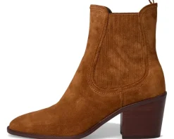 Cole Haan Janelle Chelsea Booties Tobacco Suede