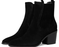 Cole Haan Janelle Chelsea Booties Black Suede Discount