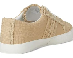 Lauren Ralph Lauren Janson Frayed Canvas Sneakers Sand Dune Sale