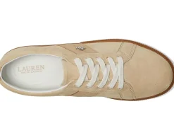 Women Lauren Ralph Lauren Janson II Suede & Nappa Leather Sneakers