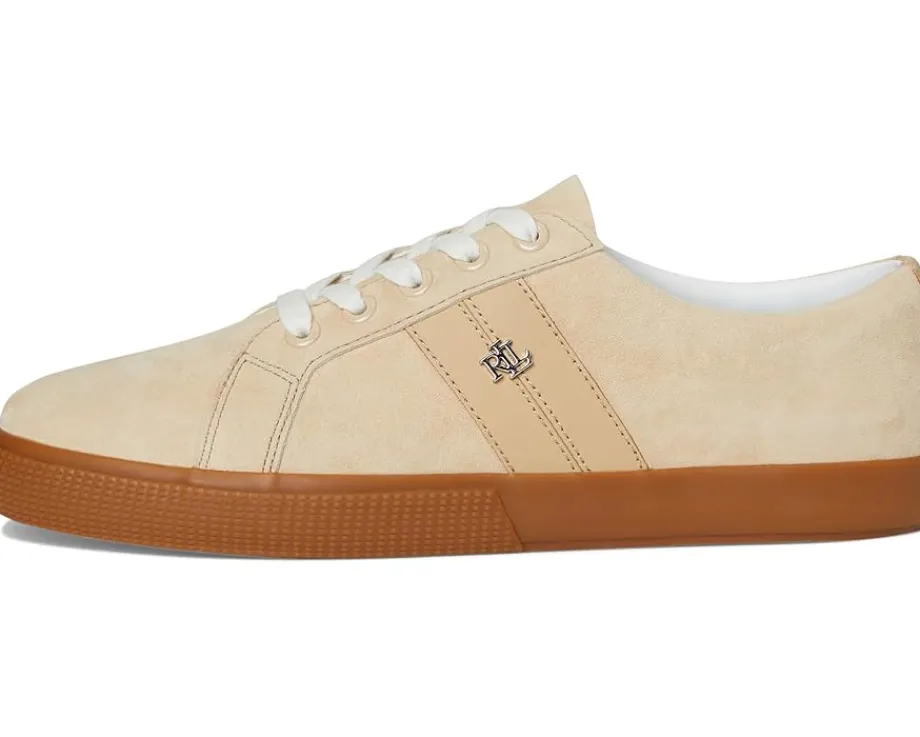 Women Lauren Ralph Lauren Janson II Suede & Nappa Leather Sneakers