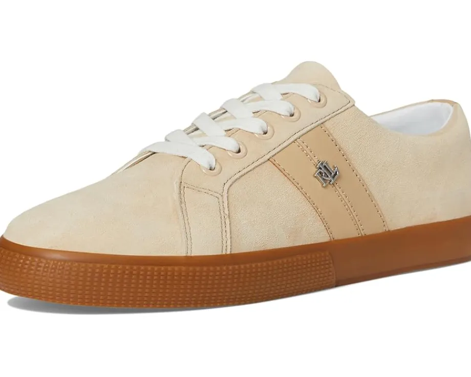 Women Lauren Ralph Lauren Janson II Suede & Nappa Leather Sneakers