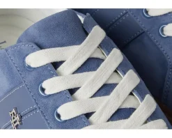 Lauren Ralph Lauren Janson II Suede & Nappa Leather Sneakers Capri Blue Clearance