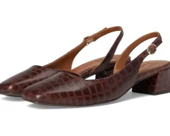 Naturalizer Jayla Cappuccino Croco Leather Outlet