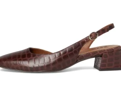 Naturalizer Jayla Cappuccino Croco Leather Outlet