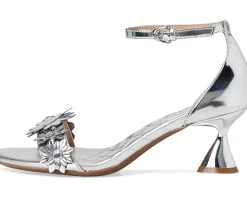 Aerosoles Jazzier Silver Mirror Floral Faux Leather