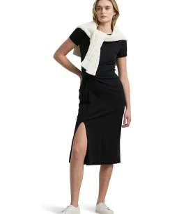 Women Lauren Ralph Lauren Jersey Twist-Front Midi Dress