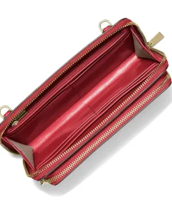 MICHAEL Michael Kors Jet Set Large Continental Xbody Crimson Discount