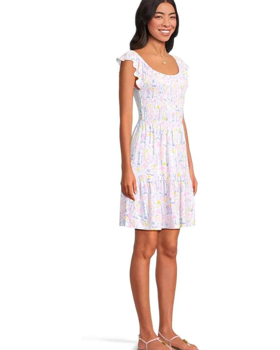Lilly Pulitzer Jilly Smocked Dress Multi Summer Serenade Online