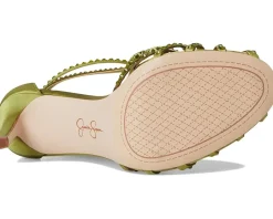 Jessica Simpson Jittale Embellished High Heel Sandals Botanical Green Outlet