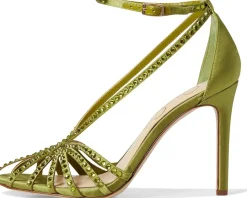 Jessica Simpson Jittale Embellished High Heel Sandals Botanical Green Outlet