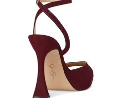 Jessica Simpson Jixte Platform Sandals Dark Cherry Sale