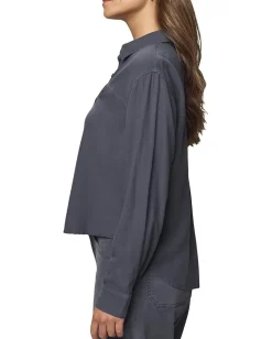 Splendid Joanne Blouse Ice Navy Clearance