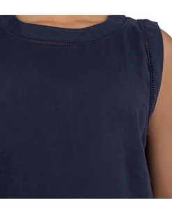 KUT from the Kloth Joanne Sleeveless Top Ink Blue Sale