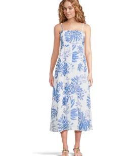 Lilly Pulitzer Jorgian Linen Midi Dress Resort White Jet Set Jungle Clearance