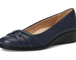 LifeStride Jorie Skimmers Lux Navy Faux Leather Sale