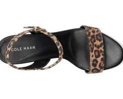 Cole Haan Josie Block Heel Sandals (65mm) Leopard Print Suede Hot