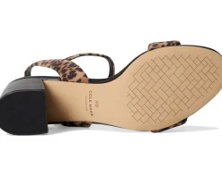 Cole Haan Josie Block Heel Sandals (65mm) Leopard Print Suede Hot